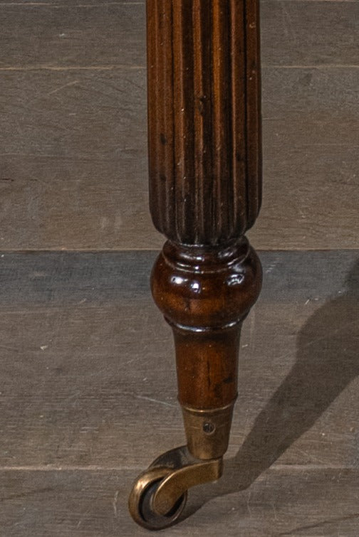 WRITING TABLE - MAHOGANY BROWN