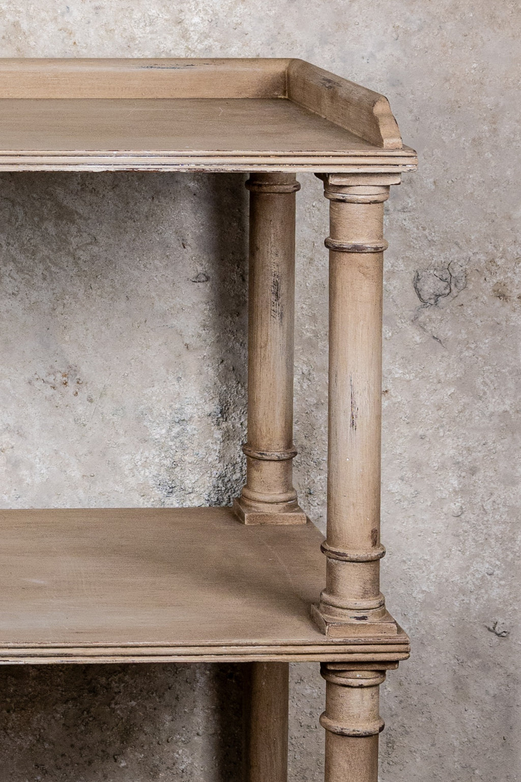 WALL TABLE - CONSOLE WITH WHEELS