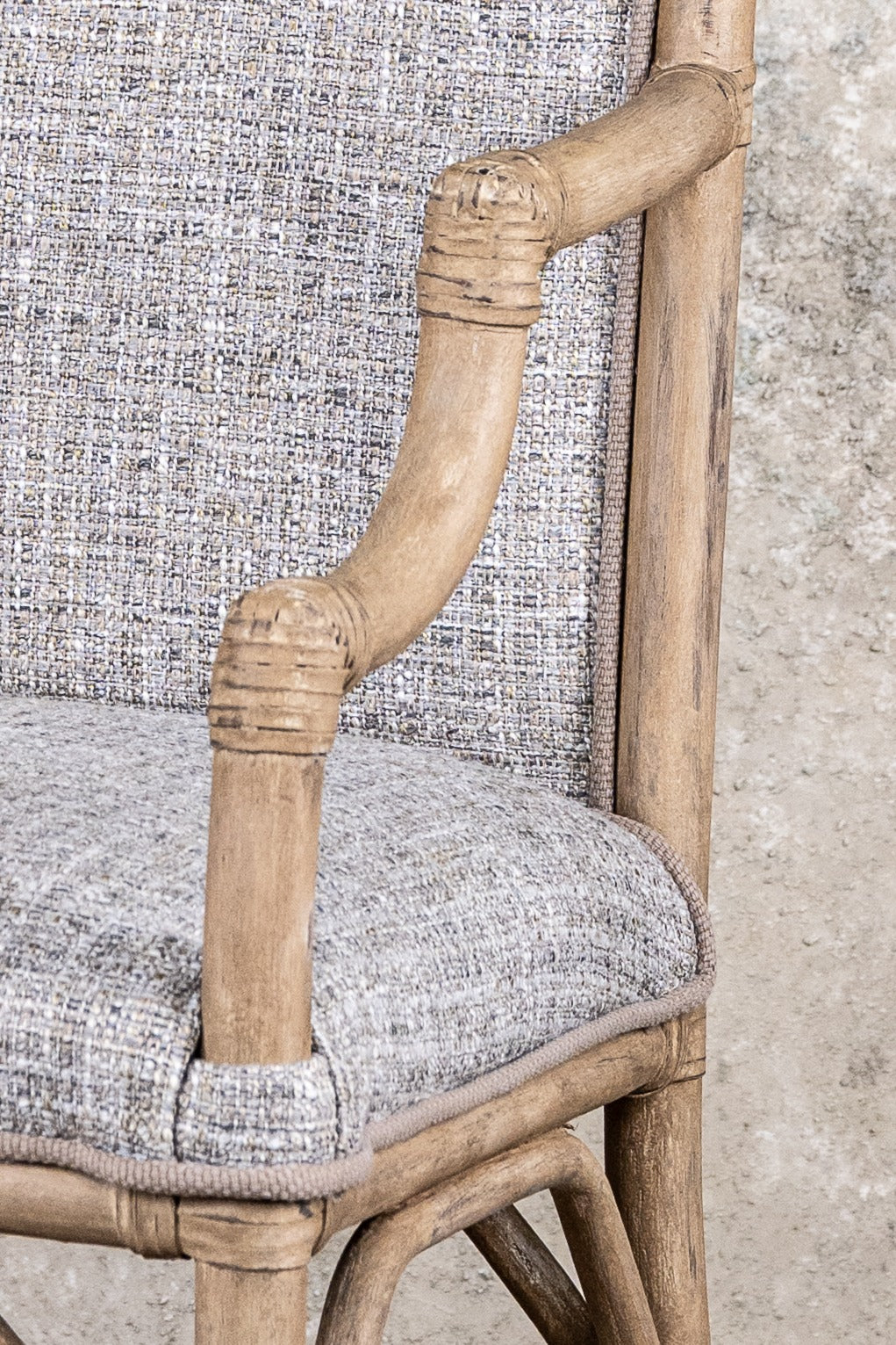 ARMRESTCHAIR - GREYISH BEIGE - SET OF 2