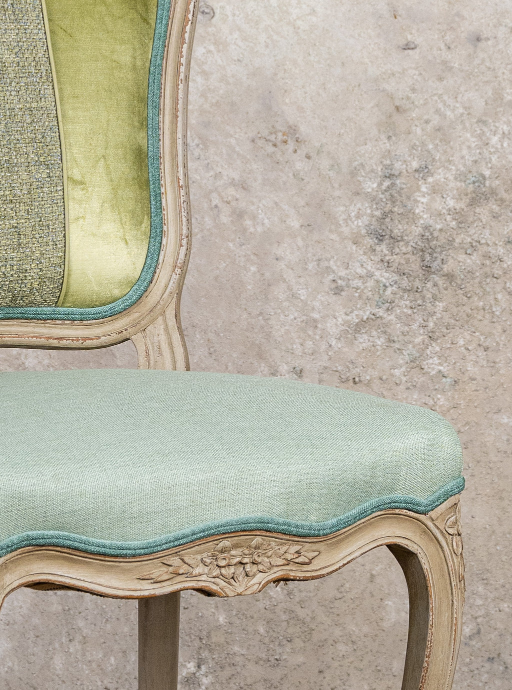 CHAIRS - SAGE GREEN - SET OF 10 WITH CUSHIONS