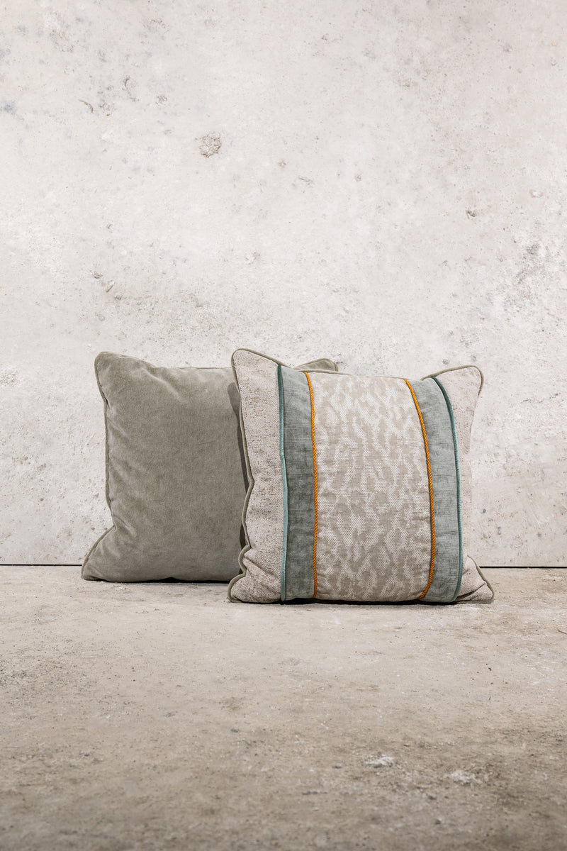 CUSHION - BEIGE - PATCHWORK