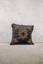 CUSHION - BLACK - ZARDOZI