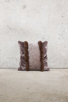 CUSHION - BROWN - WITH FRINGES