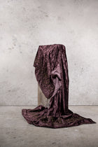 BLANKET - EMBROIDERED - AUBERGINE