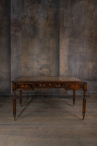 WRITING TABLE - MAHOGANY BROWN