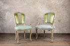 CHAIRS - SAGE GREEN - SET OF 10 WITH CUSHIONS