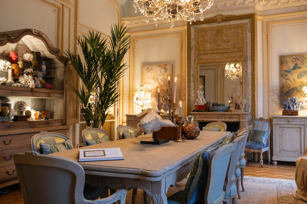 CHAIRS - SAGE GREEN - SET OF 10 WITH CUSHIONS