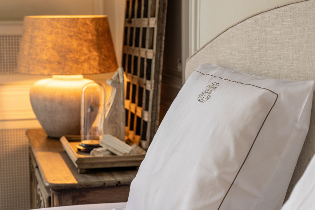 Ensemble de housse de couette brodé