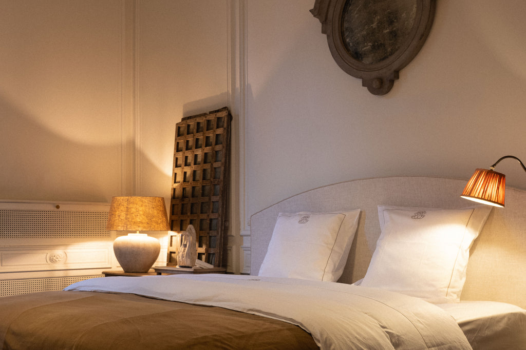 Ensemble de housse de couette brodé