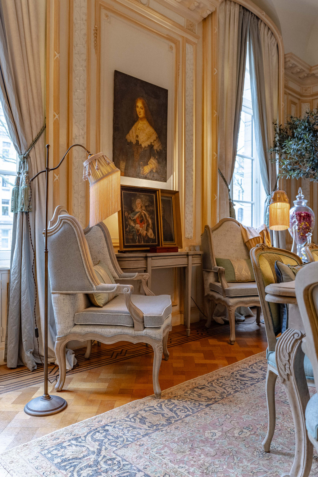 MUURTAFEL - BEIGE/BLEU DE GRIS